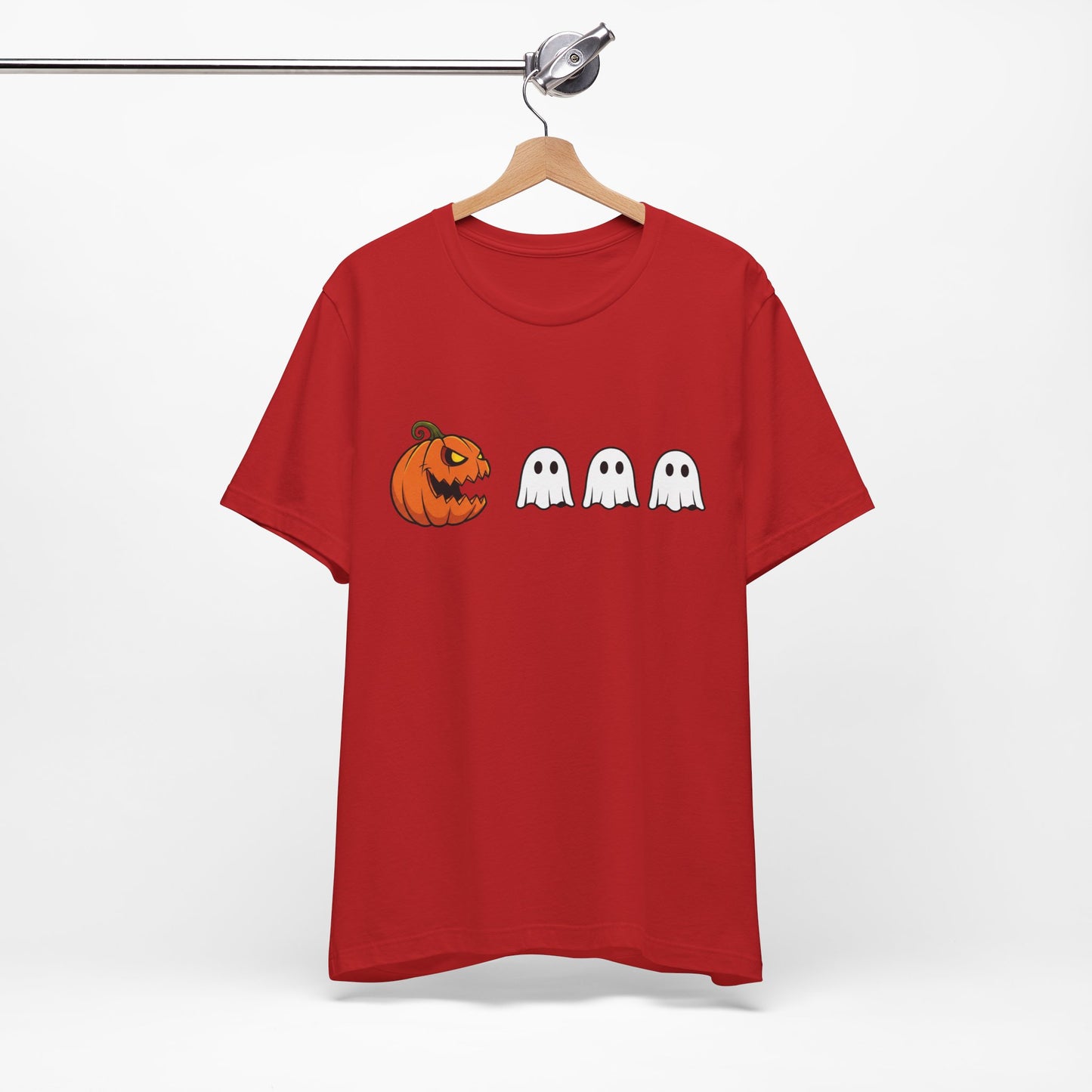 Pumpkin Pac-Man Shirt, Halloween Arcade Tee, Pumpkin Chase Ghosts Tee, Retro Gaming Halloween, Spooky Season Shirt, Vintage Game Pumpkin Top