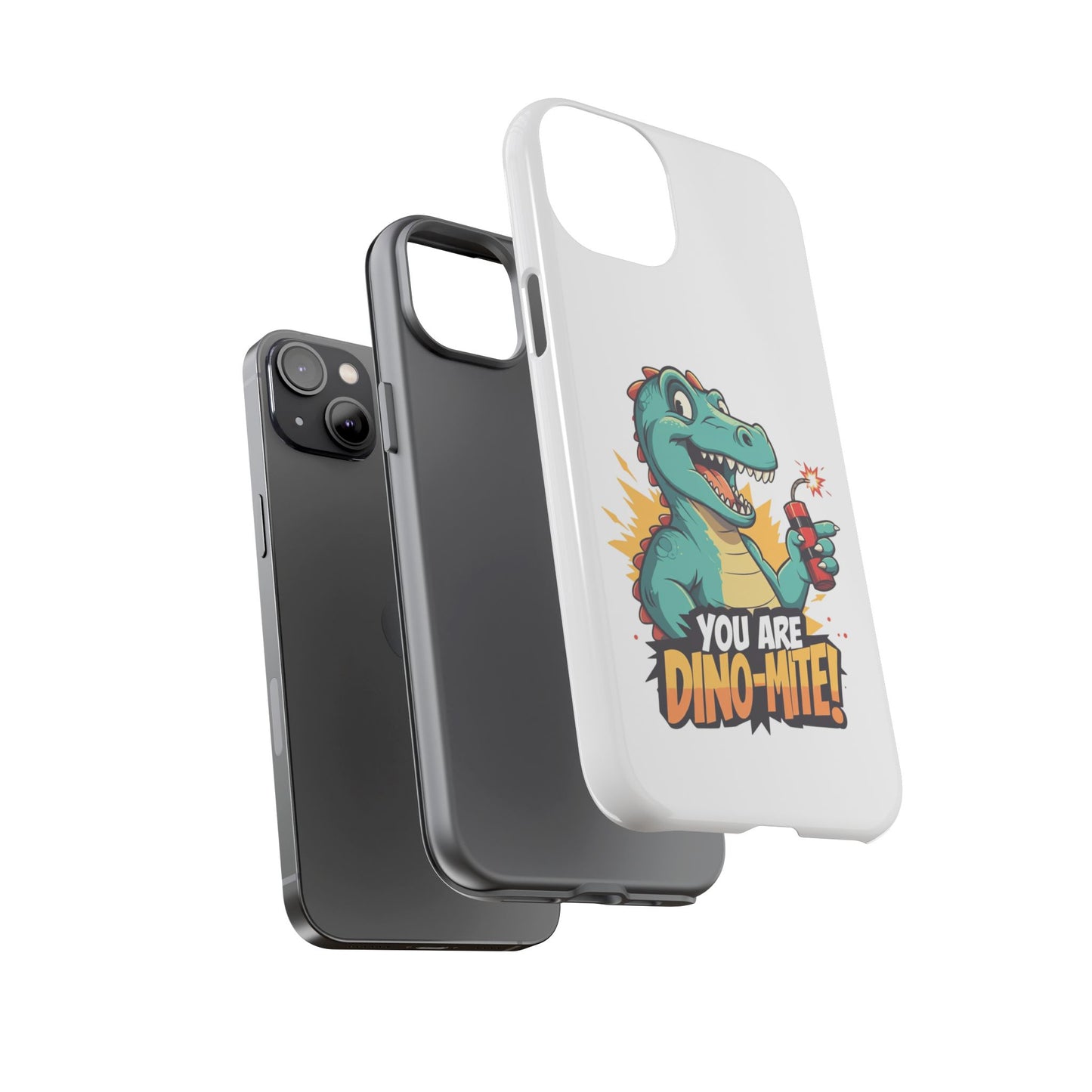 iPhone Case - Dino-Mite Pun Design