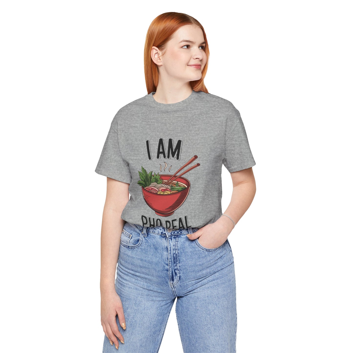 I Am Pho Real T-Shirt | Funny Pho Noodle Bowl Tee, Vietnamese Food Pun Shirt, Ramen & Noodle Lover Gift, Cute Asian Cuisine Graphic Top