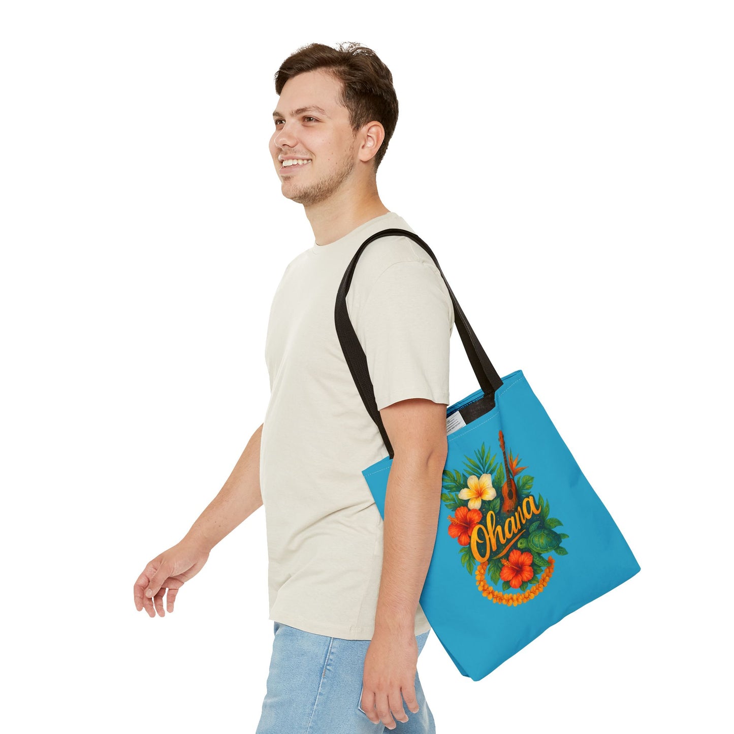 Hawaiian Ohana Tote Bag | Tropical Reusable Beach Bag | Aloha Gift Idea | Island Vibes Bag | Summer Tote | Luau Party Favor | Coastal Bag