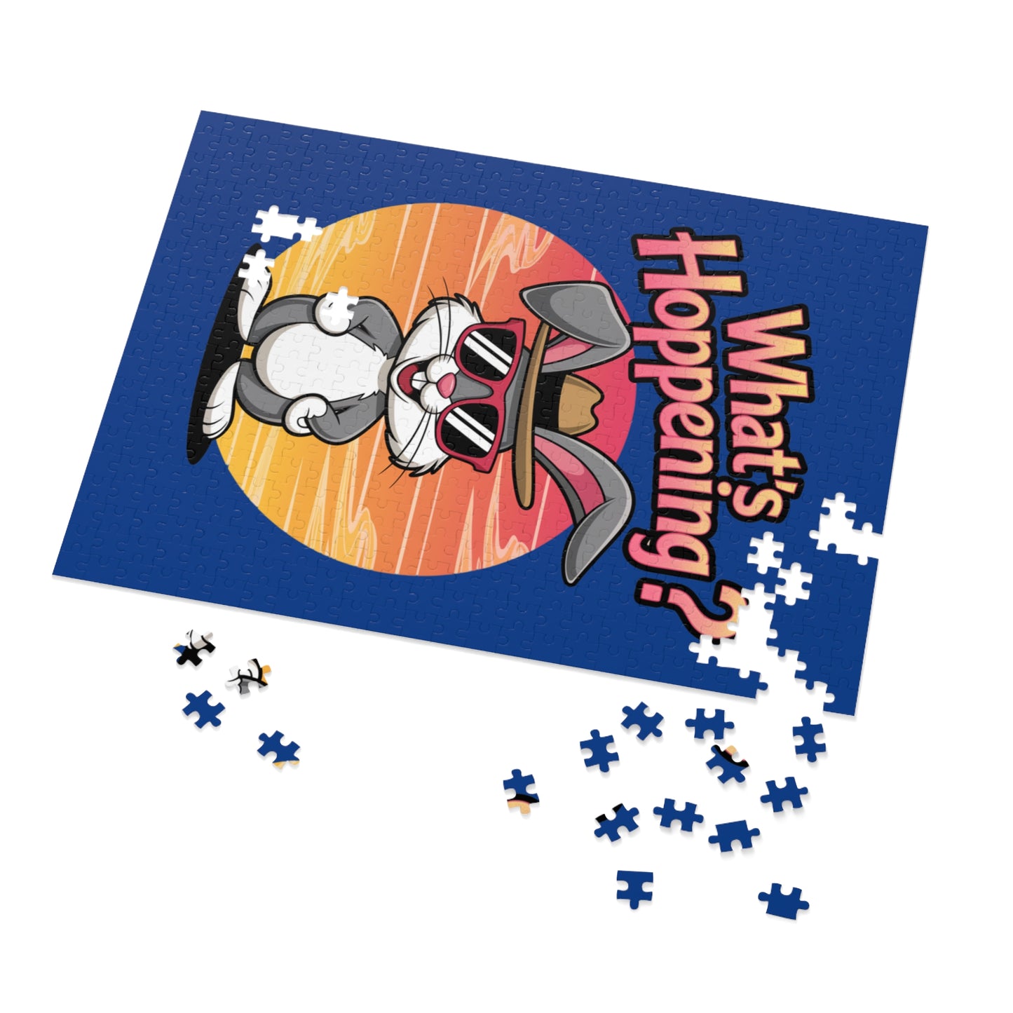 Retro Cartoon Puzzle - What's Happening? Jigsaw Puzzle with Tin