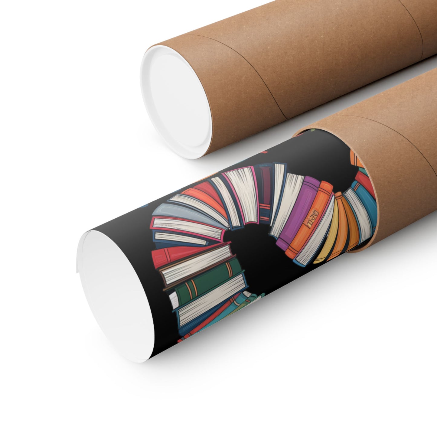 Vertical Poster Bookworm Matte Print