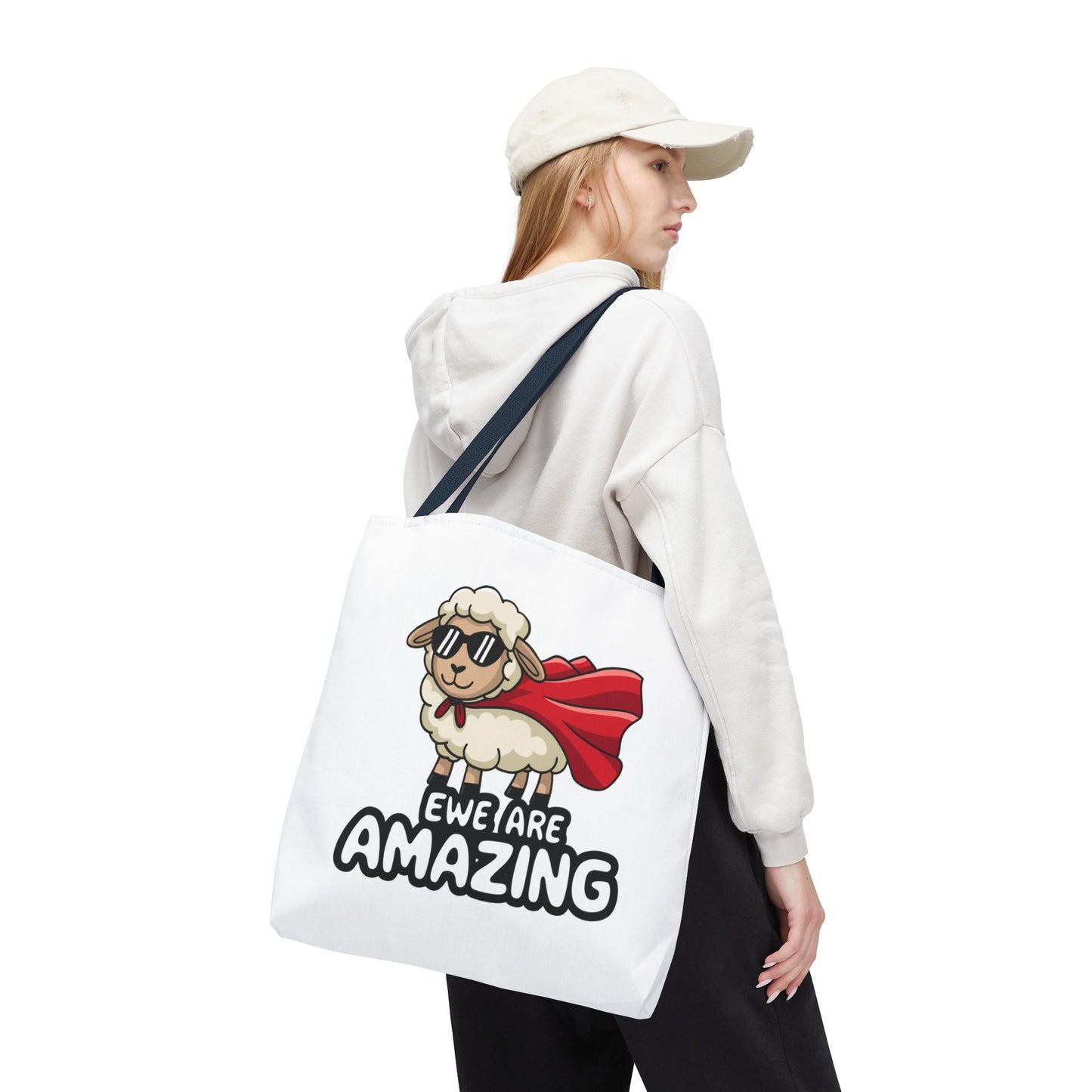 Sheep Tote Bag - Ewe Are Amazing Inspirational Bag Everyday Tote Funny Bag