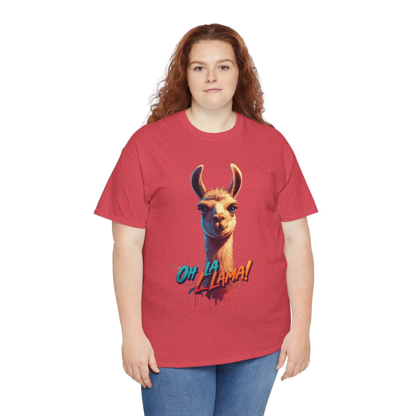 Oh la Llama Graphic Tee | Fun Llama T-Shirt, Cute Animal Lover Shirt, Llama Lover Gift, Quirky Party Tee, Trending Llama Fashion