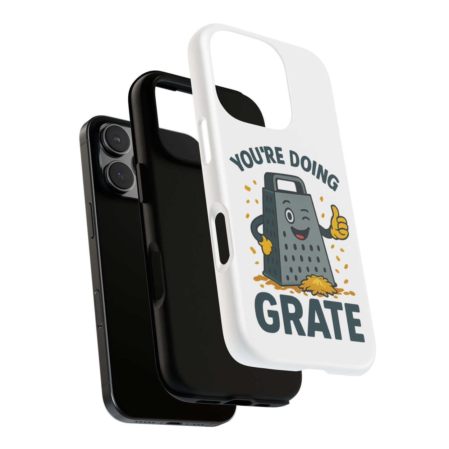 iPhone Case, You're Doing Grate Cheese Phone Case Funny iPhone Case Gift for Foodie Chef Case