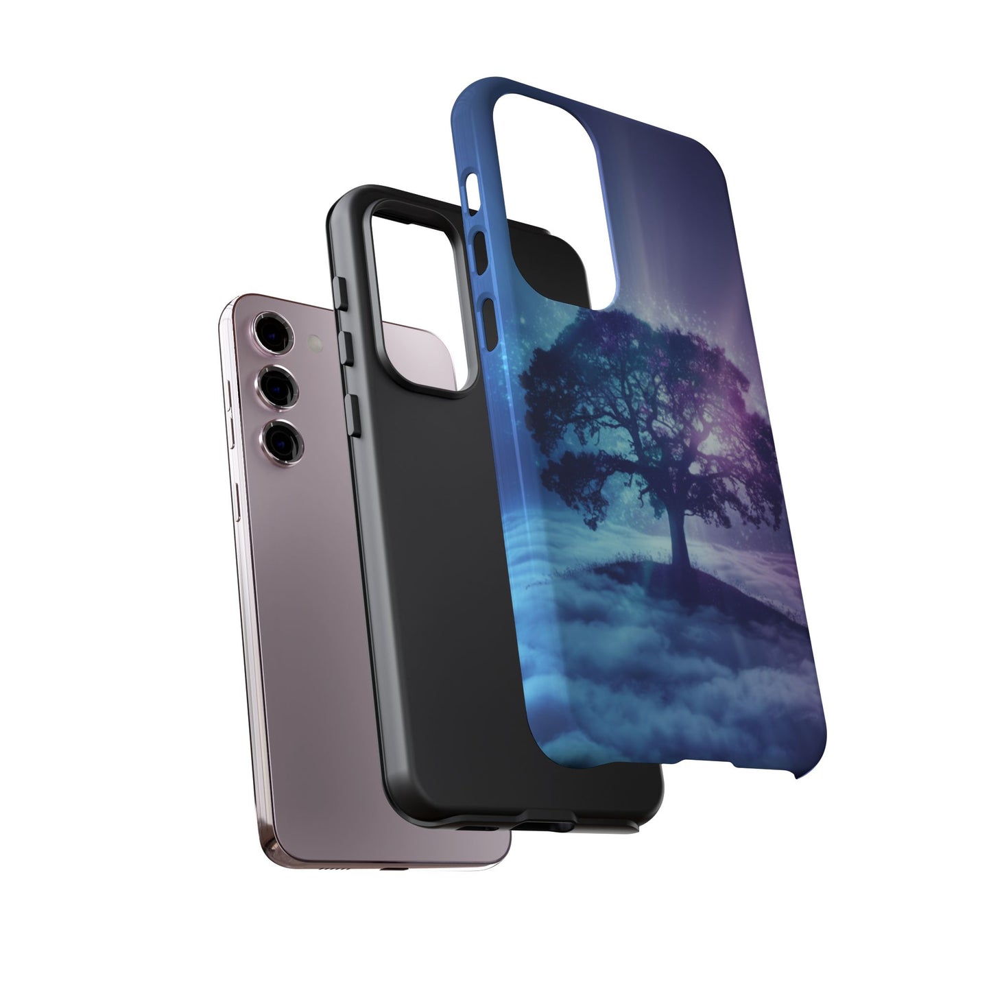 Samsung Phone Case - Dreamy Tree in the Clouds Design