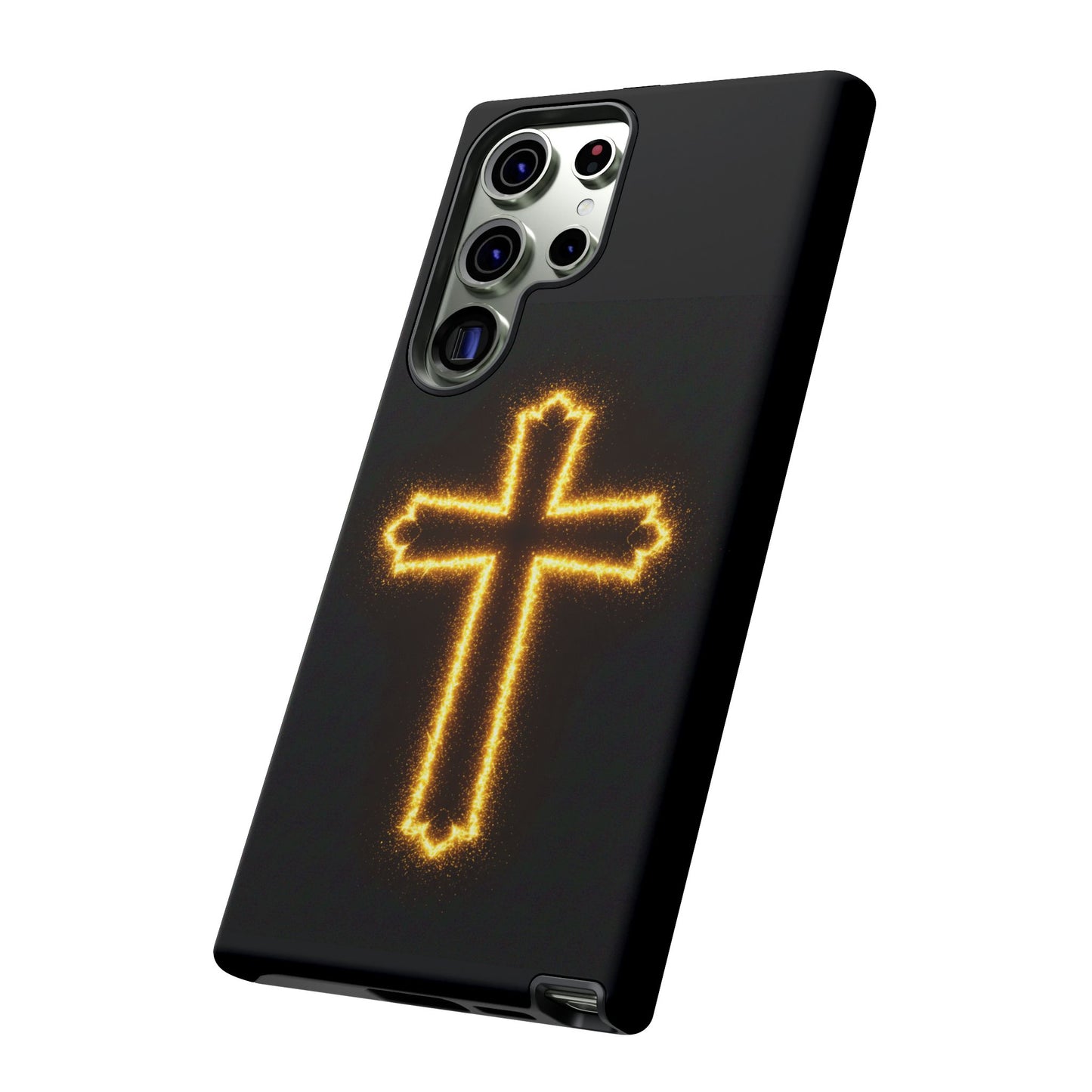 Glow-in-the-Dark Cross Samsung Phone Case - Tough Samsung Cases for Faithful Protection