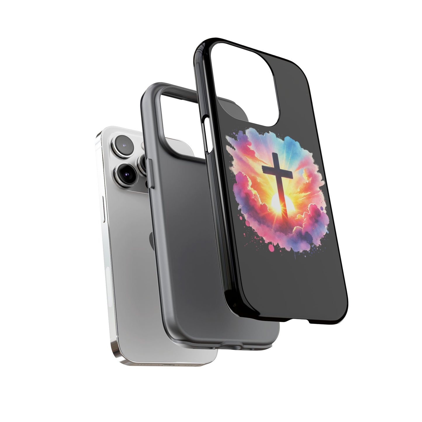 Inspirational Cross iPhone Case Christian Phone Case Easter iPhone Case Faith Based Case Easter iPhone Case