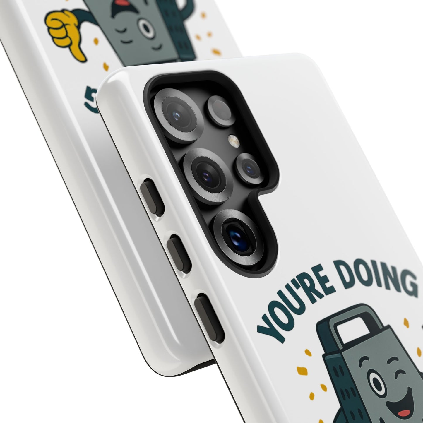 Samsung Tough Case - 'You're Doing Grate' Cheese Grater Design Phone Case for Chefs Foodie Accessory