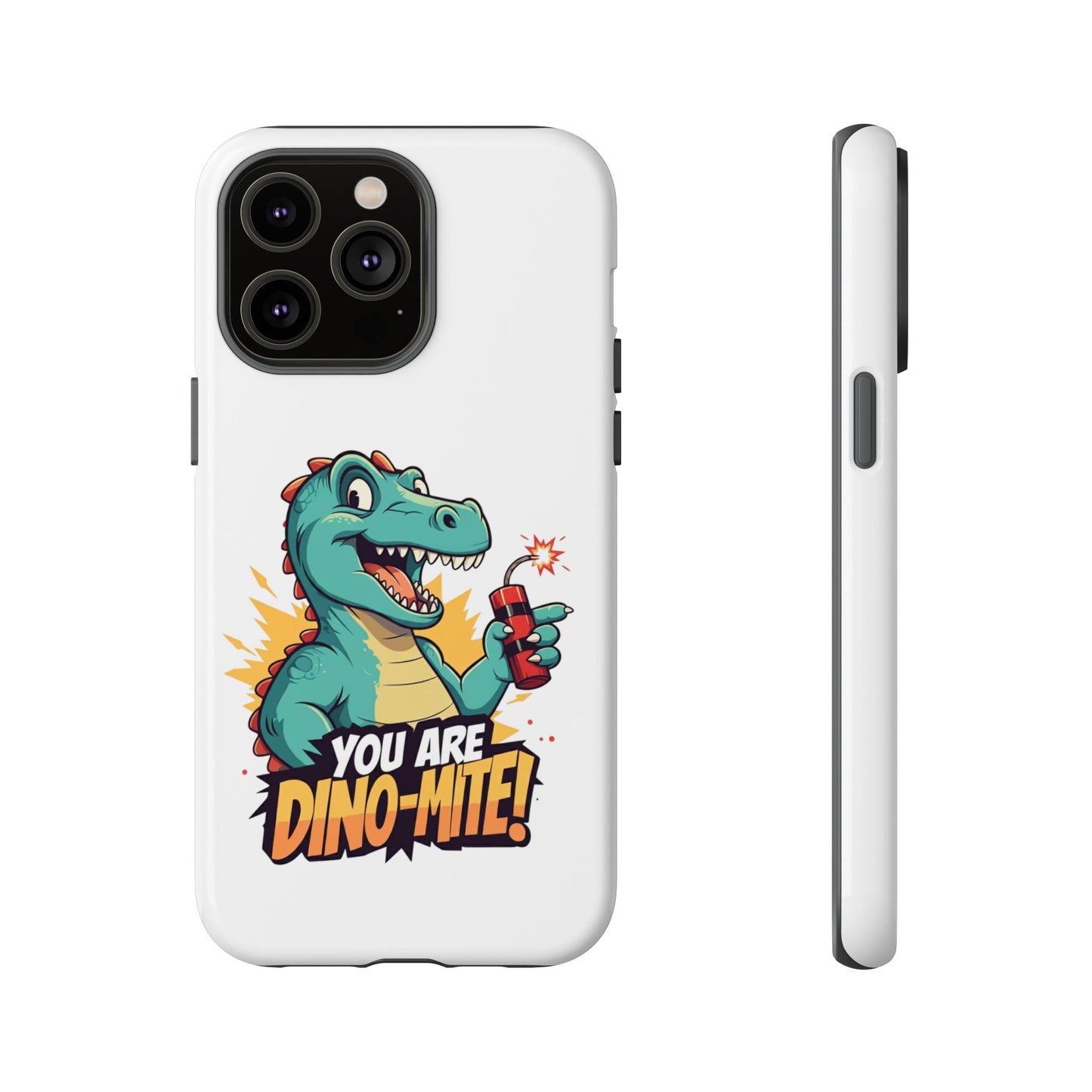 iPhone Case - Dino-Mite Pun Design