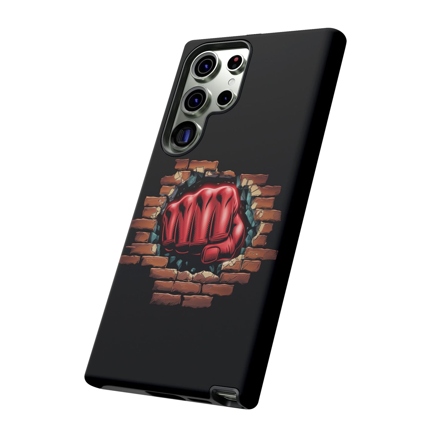 Samsung Galaxy Tough Case - Red Fist Smashing Design