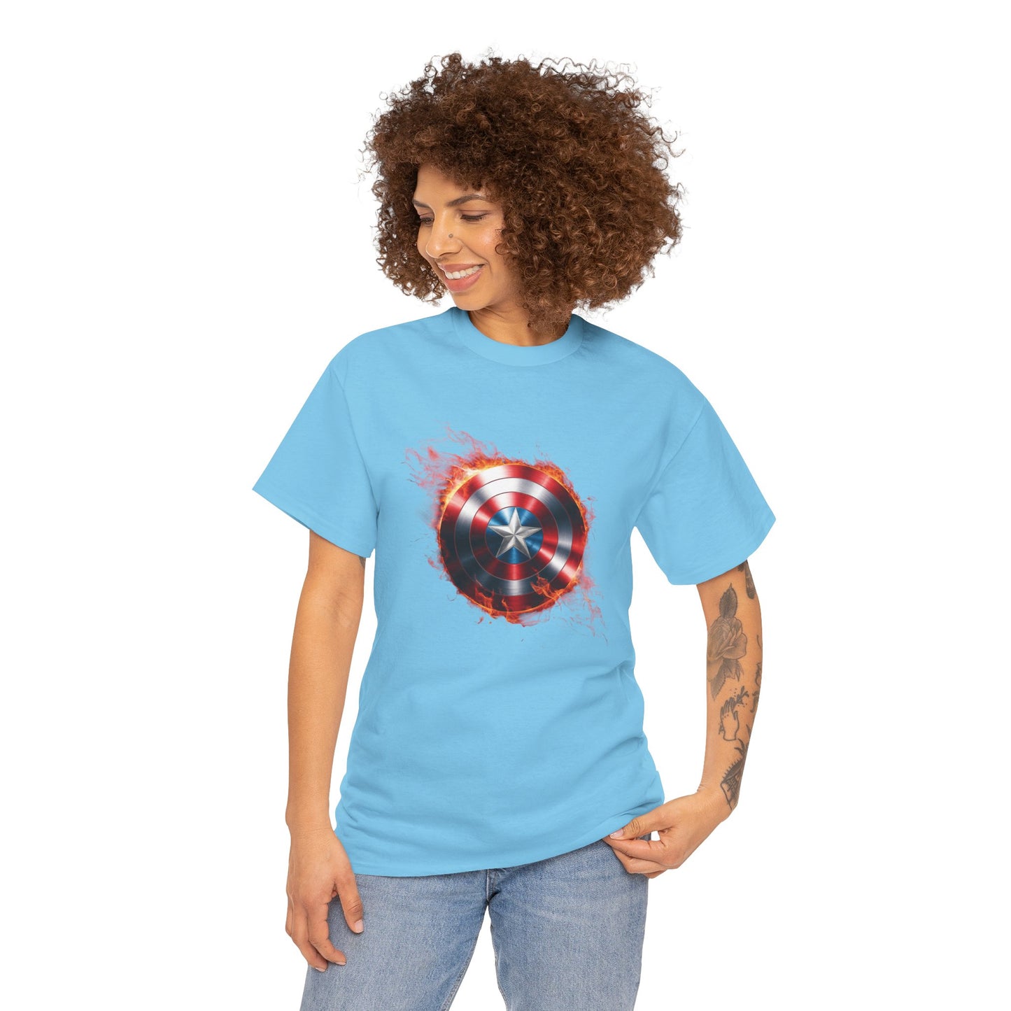 Captain America Flame Tee
