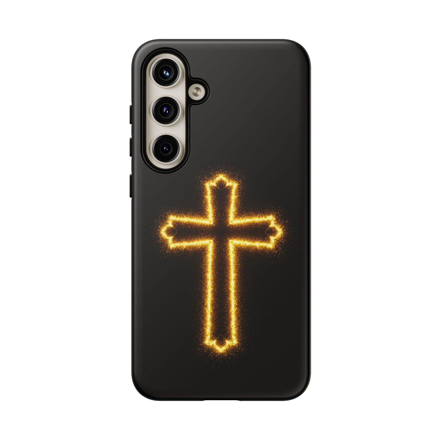 Glow-in-the-Dark Cross Samsung Phone Case - Tough Samsung Cases for Faithful Protection