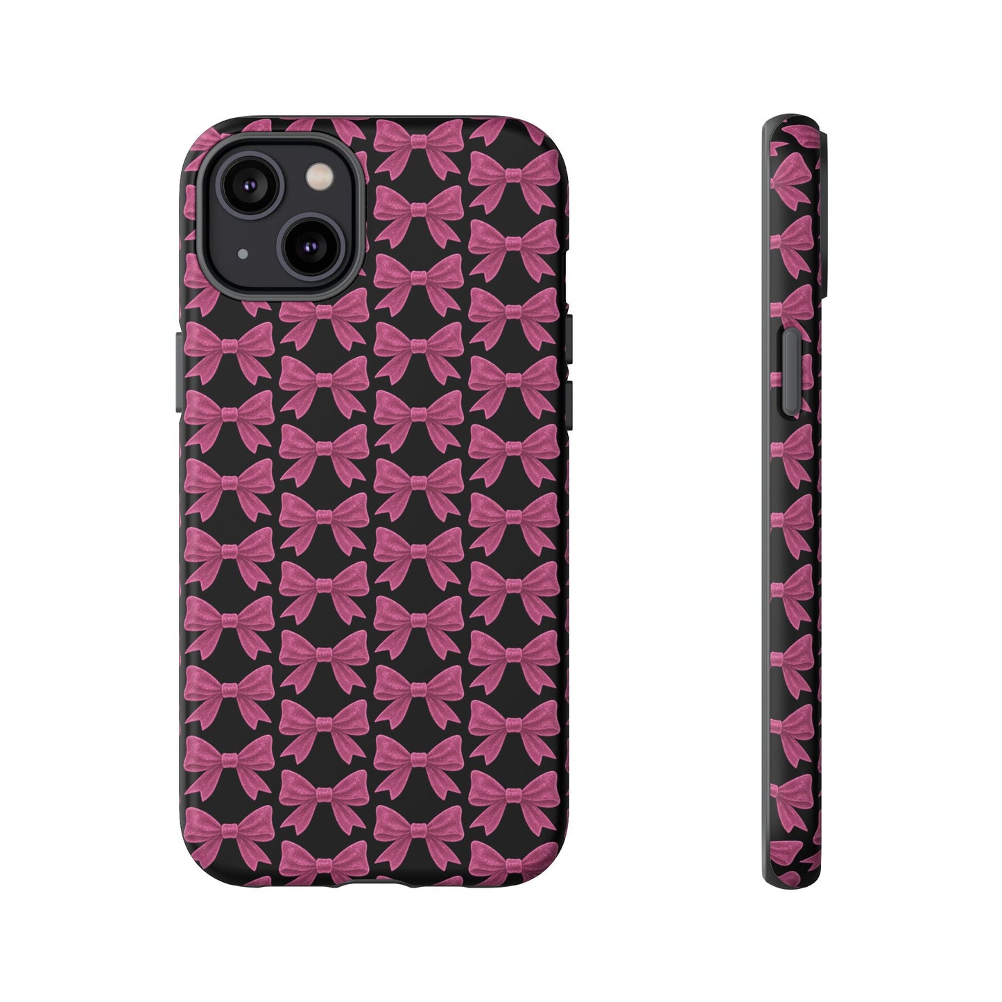Pink Bow iPhone Case Coquette Aesthetic Phone Cover Glossy Y2K Girly Case Soft Girl Tech Accessory Cute iPhone Gift for Her
