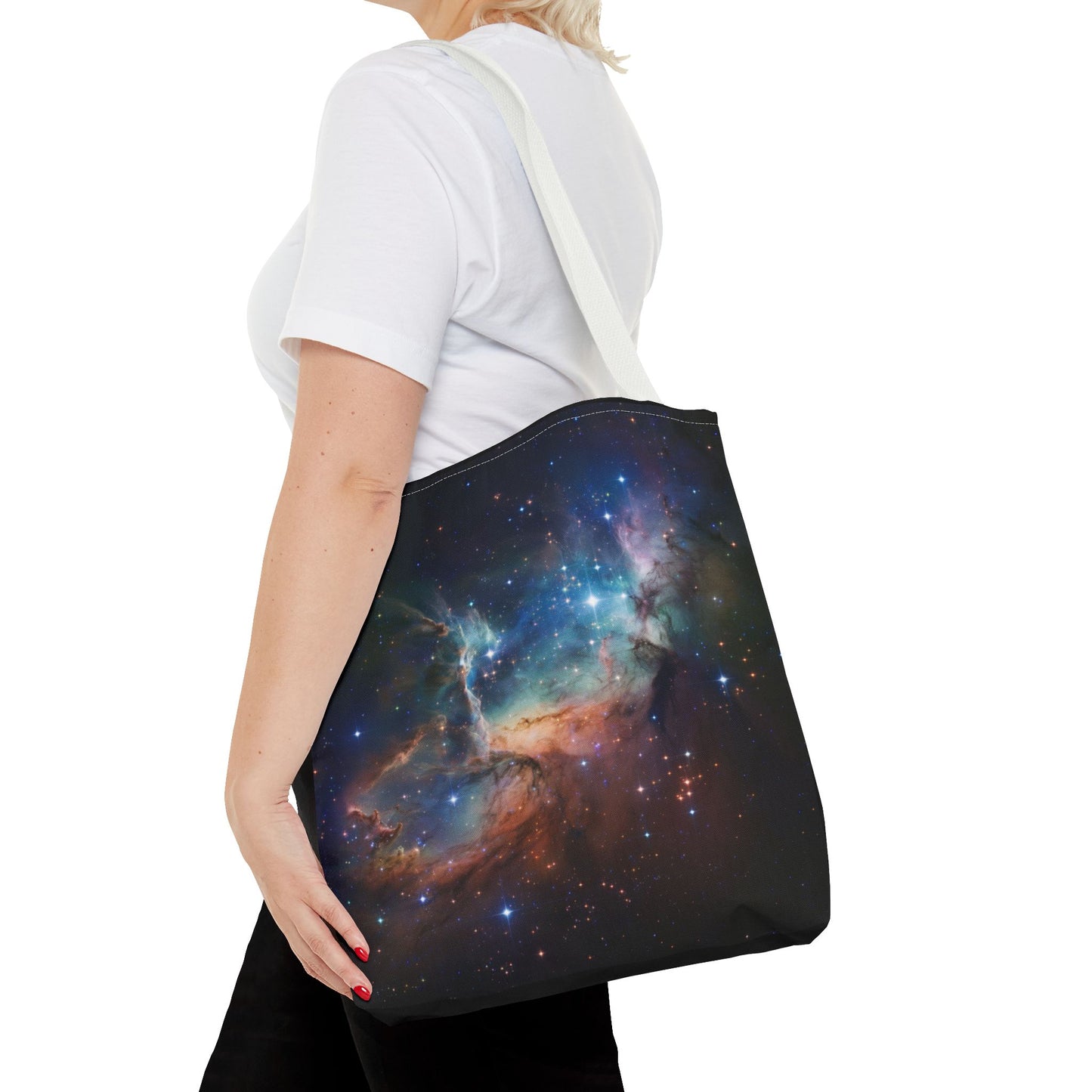 Space Galactic Tote Bag Starry Bag Reusable Tote Cosmic Bag Shopping Bag