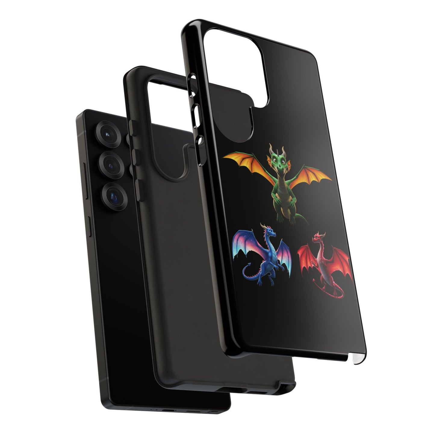 Protective Dragon Phone Case for Samsung Galaxy - Fantasy Art Durable Cover - Bookish Mythical Gift for Teens & Adults Twilight Aesthetic