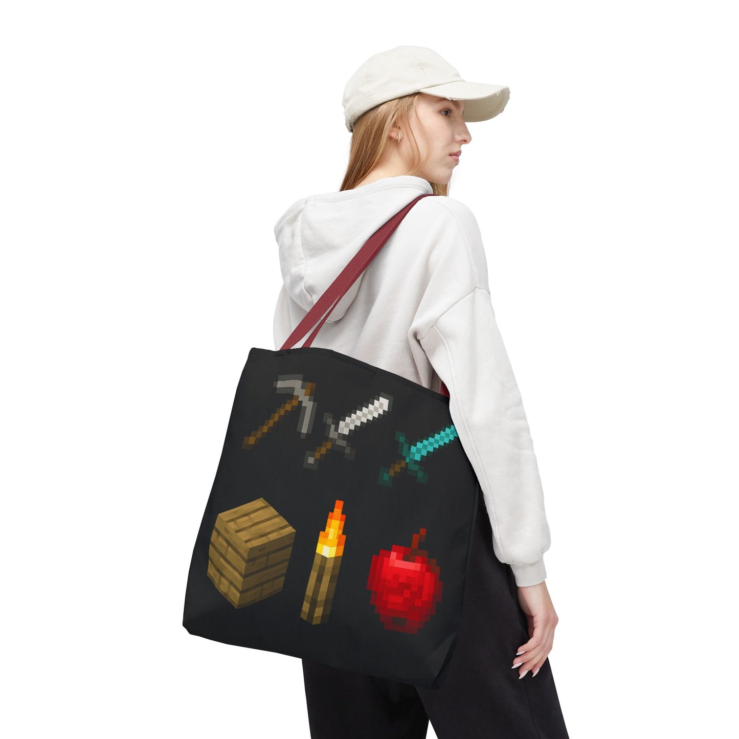 Minecraft Inspired Tote Bag Adventure Awaits Shopping Bag Reusable Tote Summer Bag