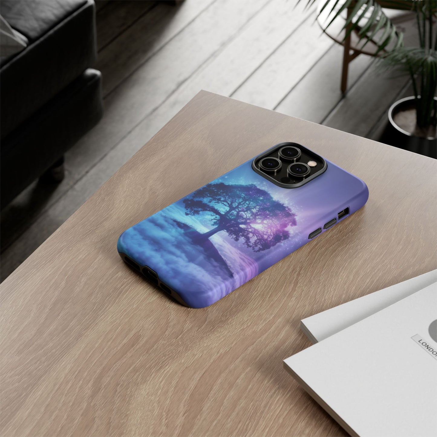iPhone Case with Dreamy Tree Design