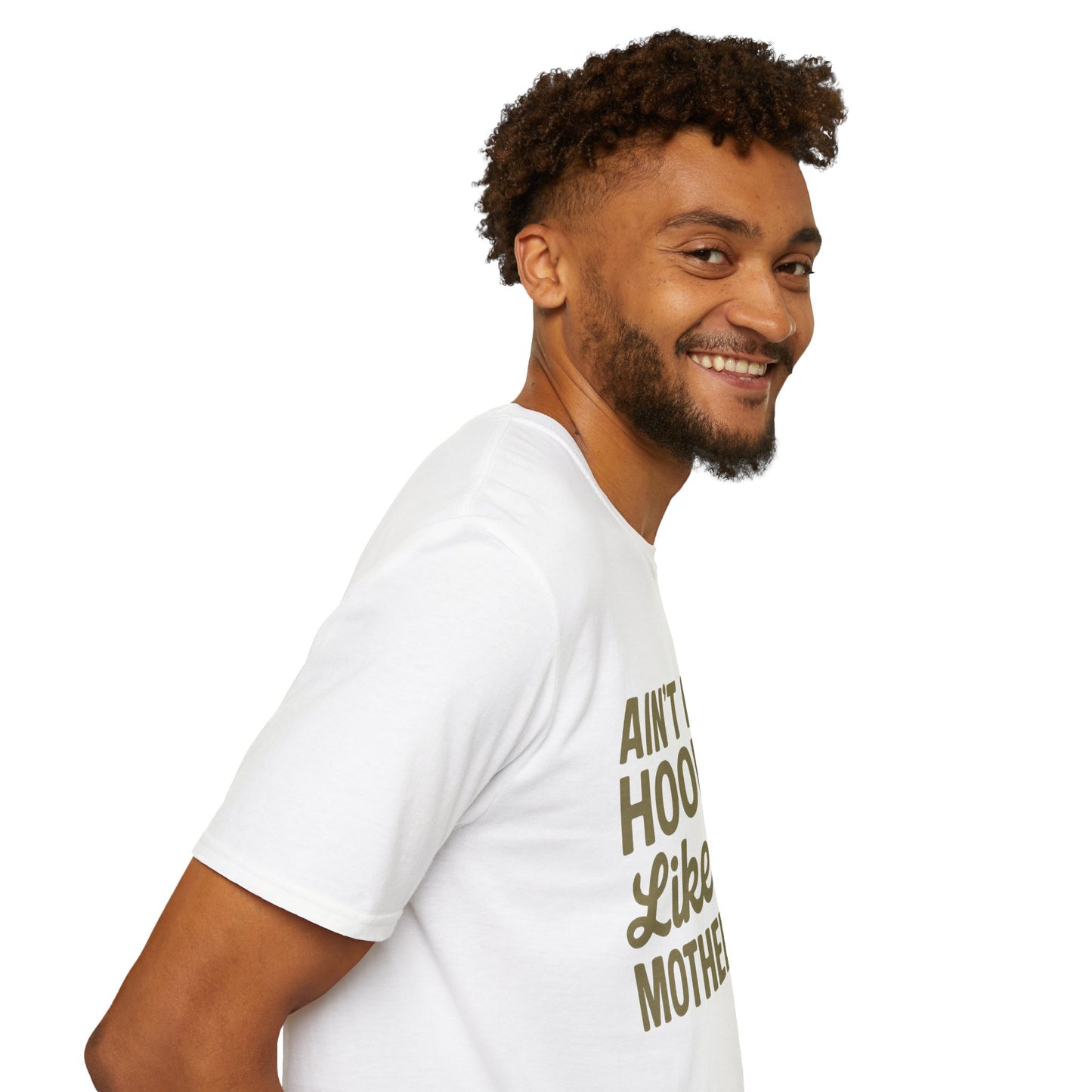 Ain't No Hood Like Motherhood T-Shirt - Unisex Softstyle Tee for Moms Mother's Day Gift