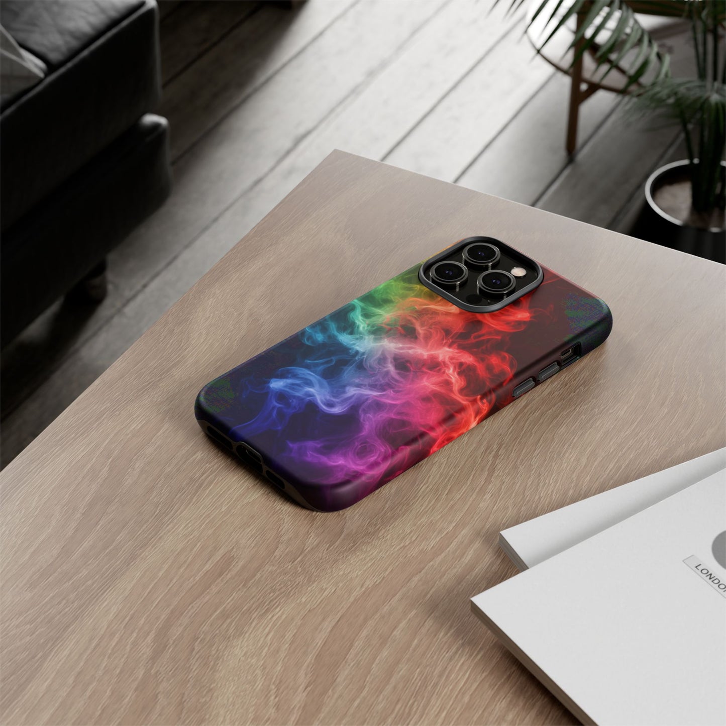 iPhone Case - Colorful Smoke Design