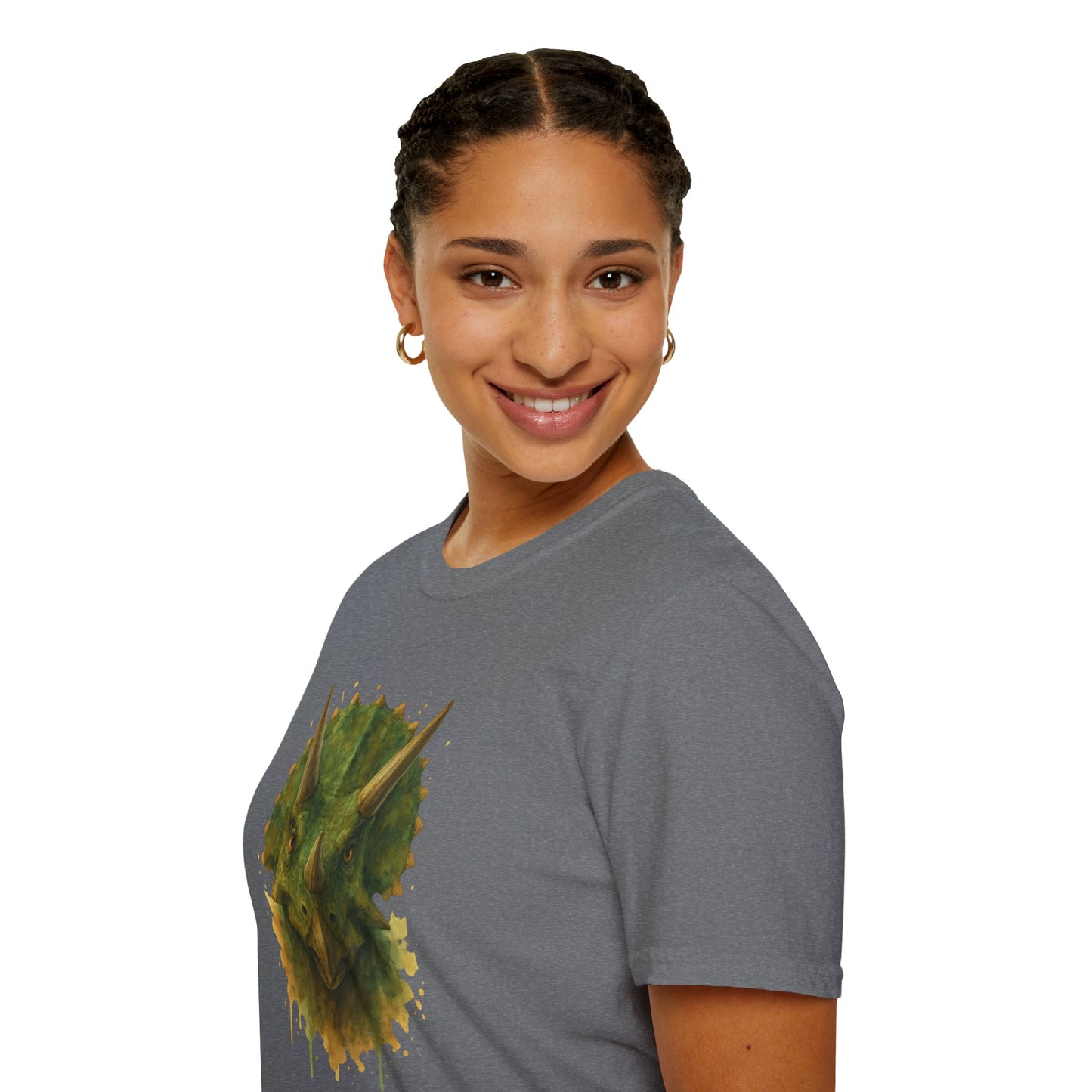 Watercolor Triceratops Dinosaur Shirt | Prehistoric Dino Tee for Women Men and Kids | Unique Gift, Nature Lover T-Shirt