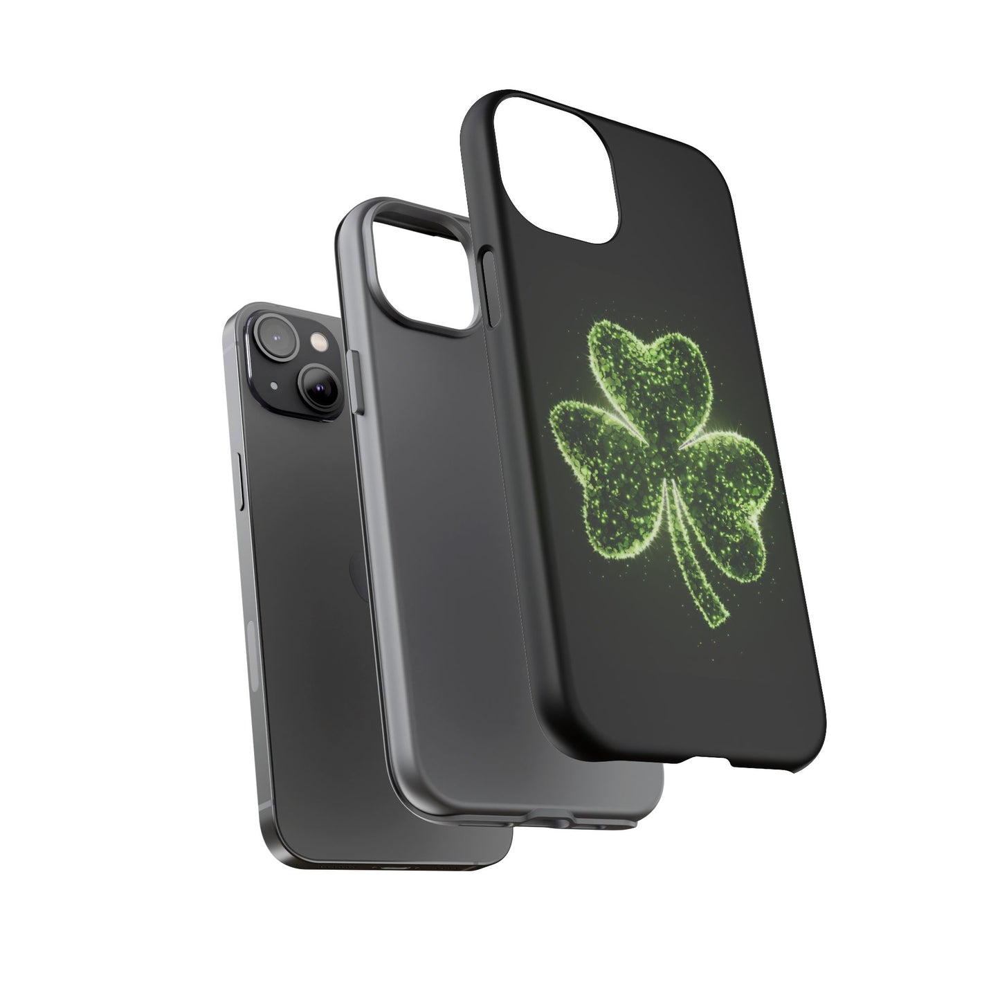 iPhone Tough Case - Shiny Shamrock Design
