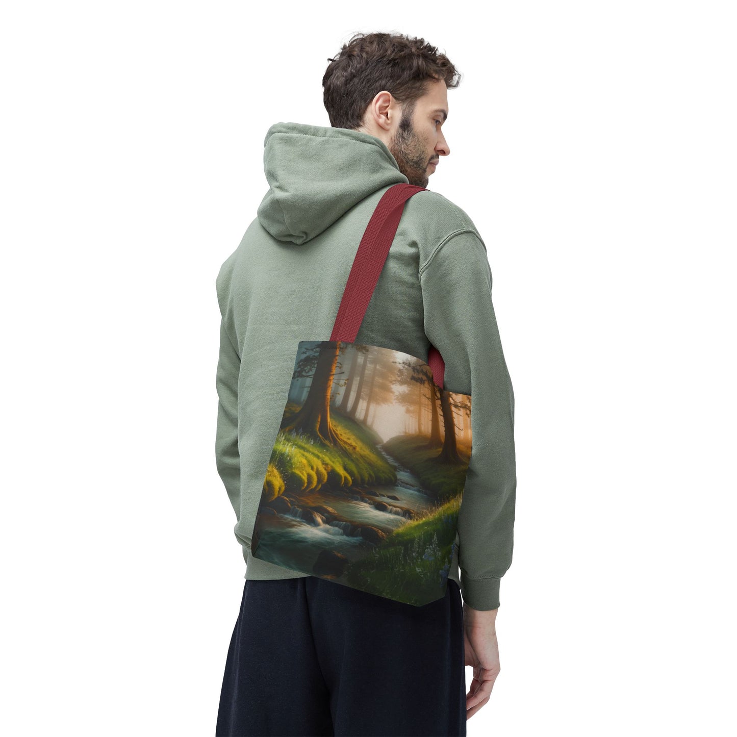 Nature Stream Tote Bag Shopping Bag Reusable Tote Nature Bag