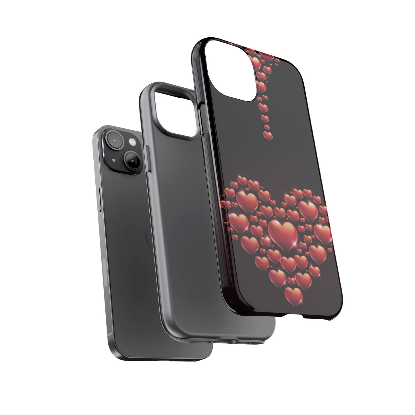 iPhone Case - Heart Made Out of Hearts Design