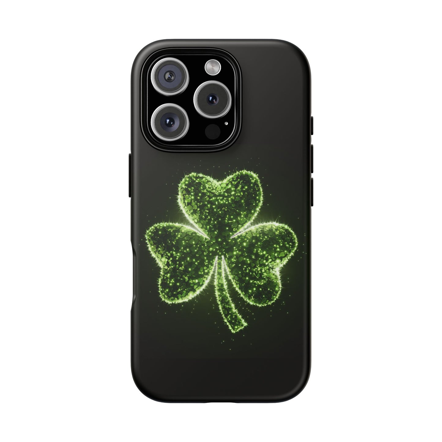 iPhone Tough Case - Shiny Shamrock Design