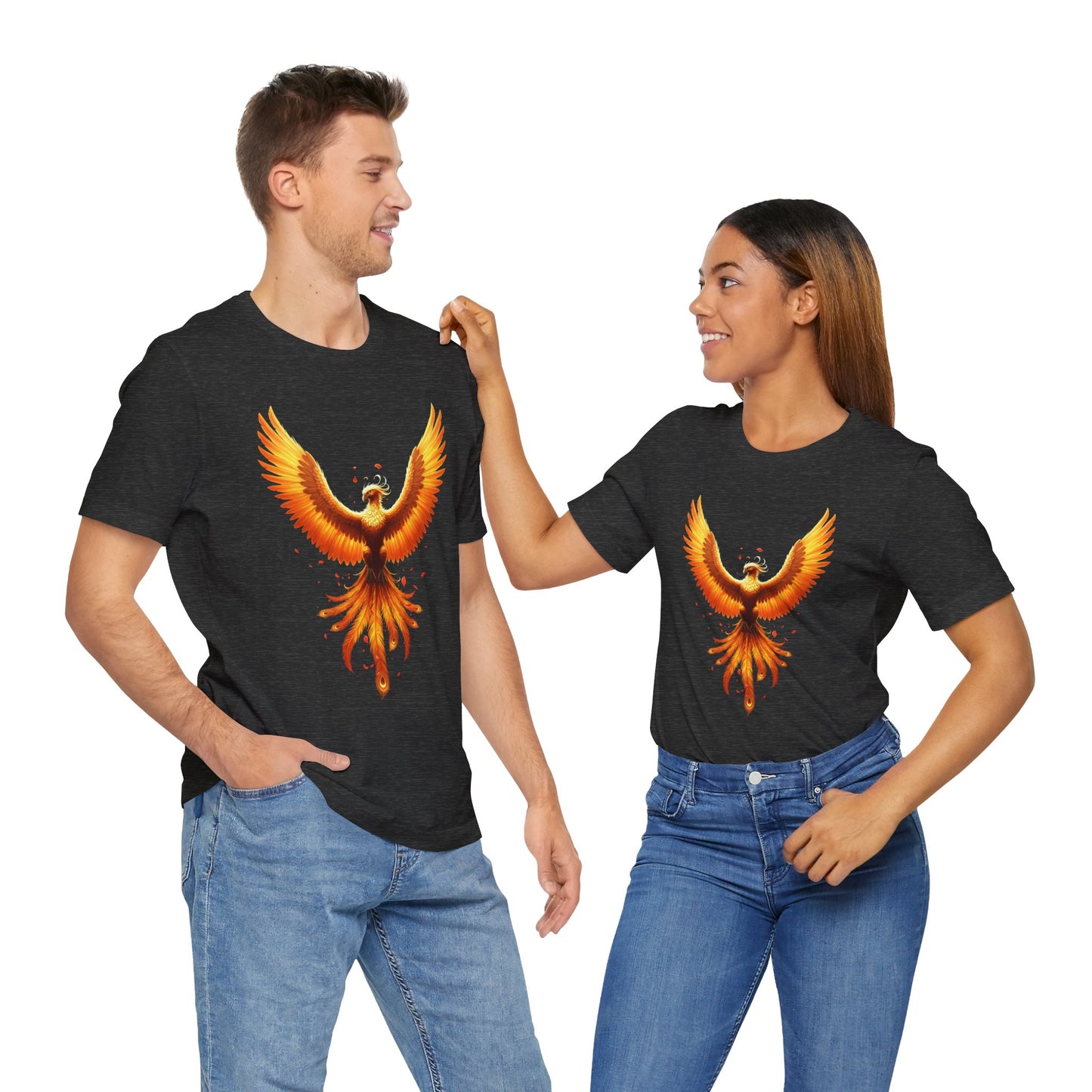 Phoenix Rising Shirt • Fiery Phoenix Graphic Tee • Rebirth Transformation Myth Shirt • Firebird Art Tee • Unisex Gift Tee XS‑5XL