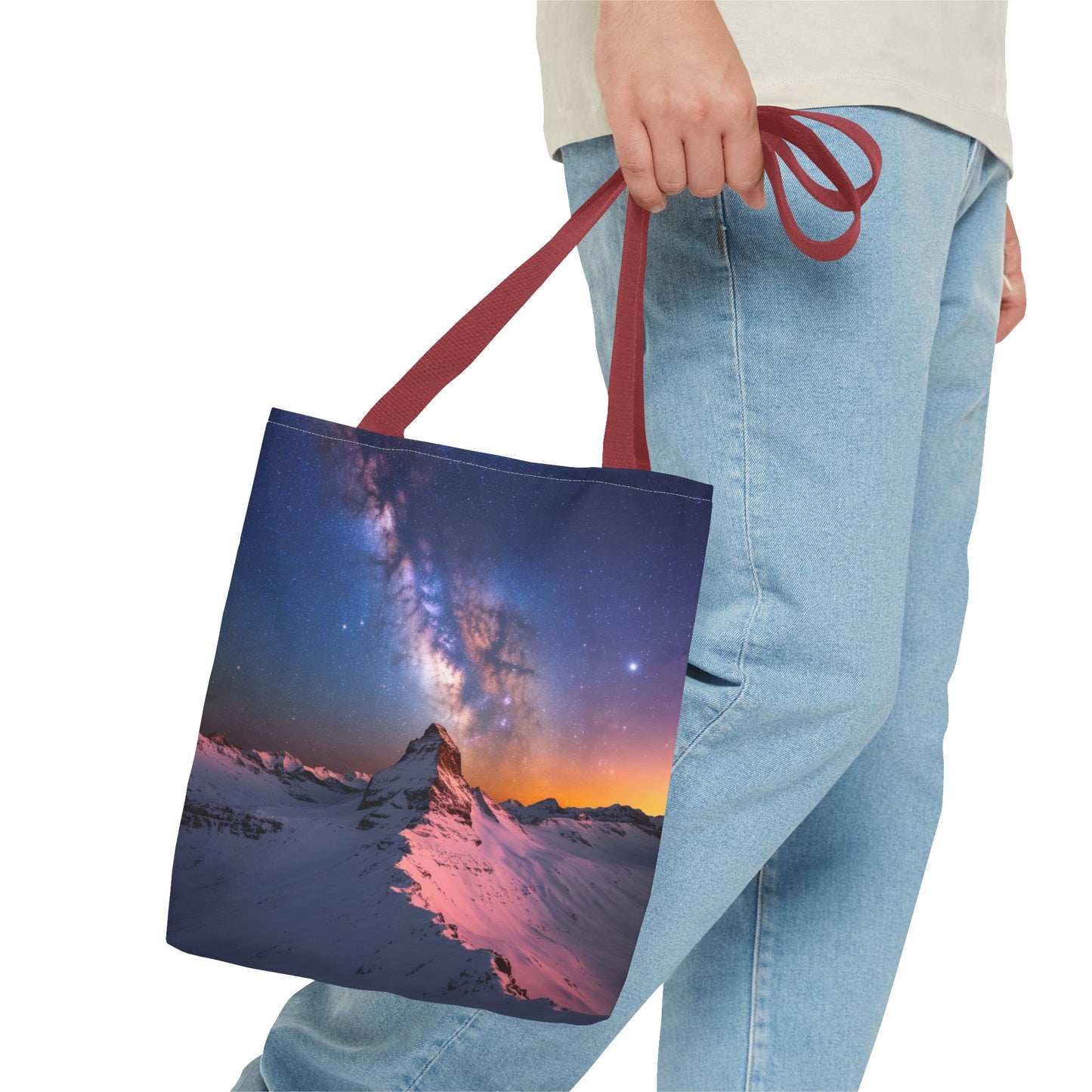Stunning Mountain Galaxy Tote Bag - Nature Lover's Eco-Friendly Bag