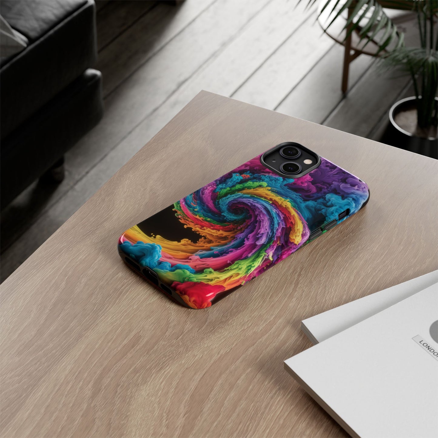iPhone Case - Colorful Swirl Design