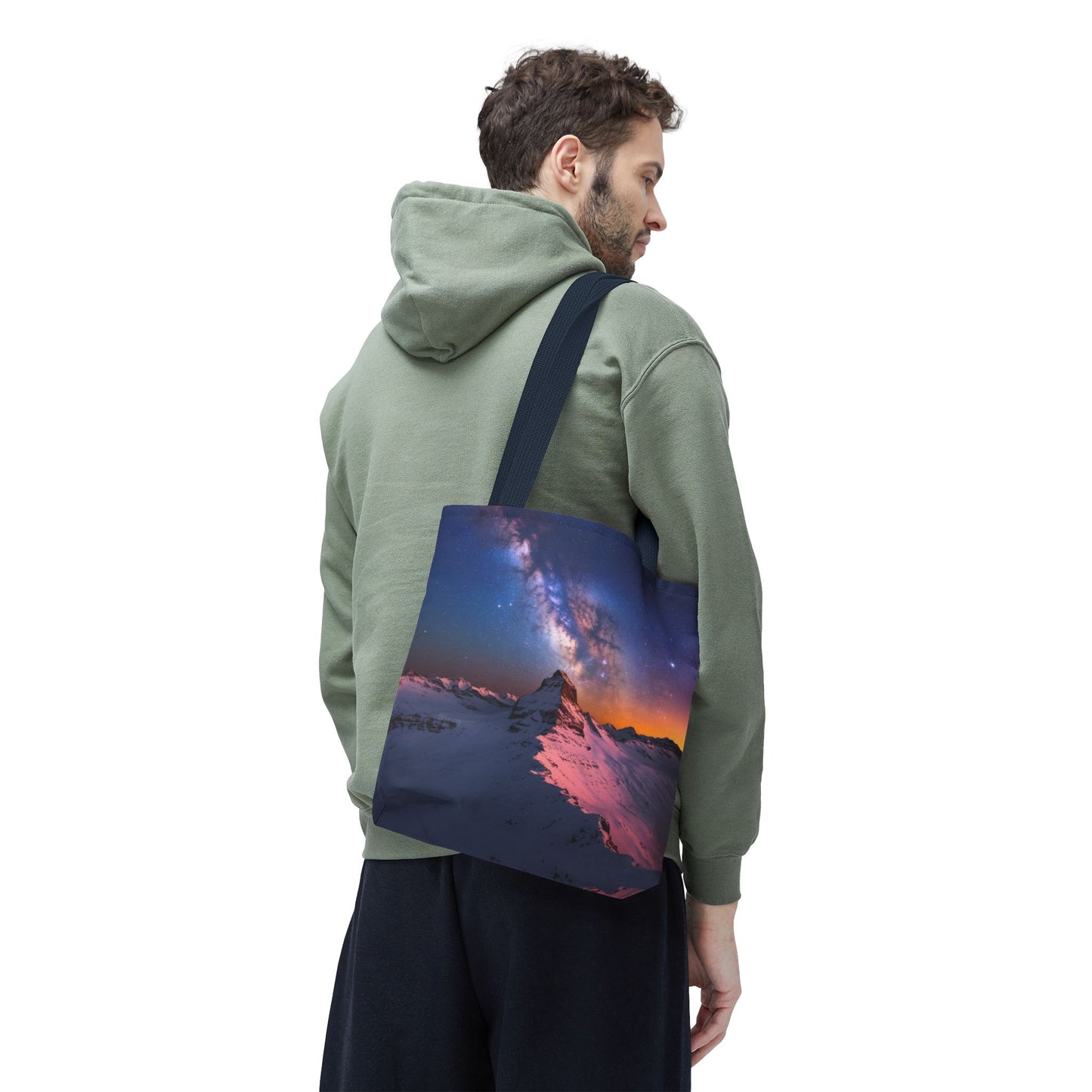 Stunning Mountain Galaxy Tote Bag - Nature Lover's Eco-Friendly Bag