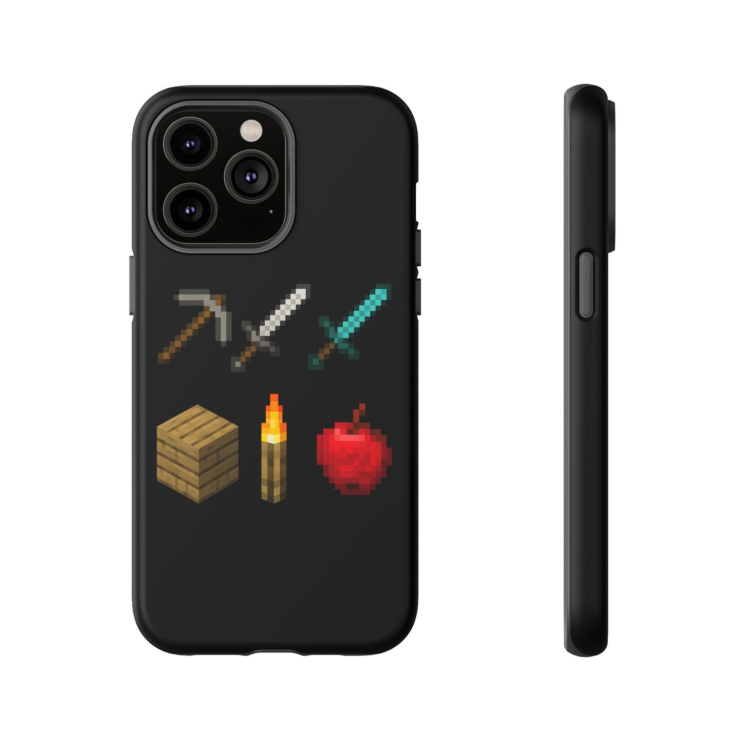 Pixel Art iPhone Case - Gaming-Inspired Tough Case for Gamers inspired by Minecraft Phone Case