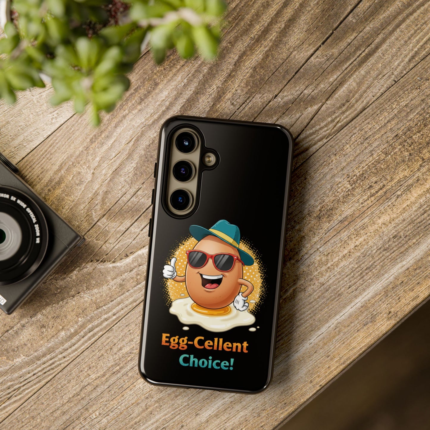Samsung Phone Case - Egg-Cellent Choice Pun Design