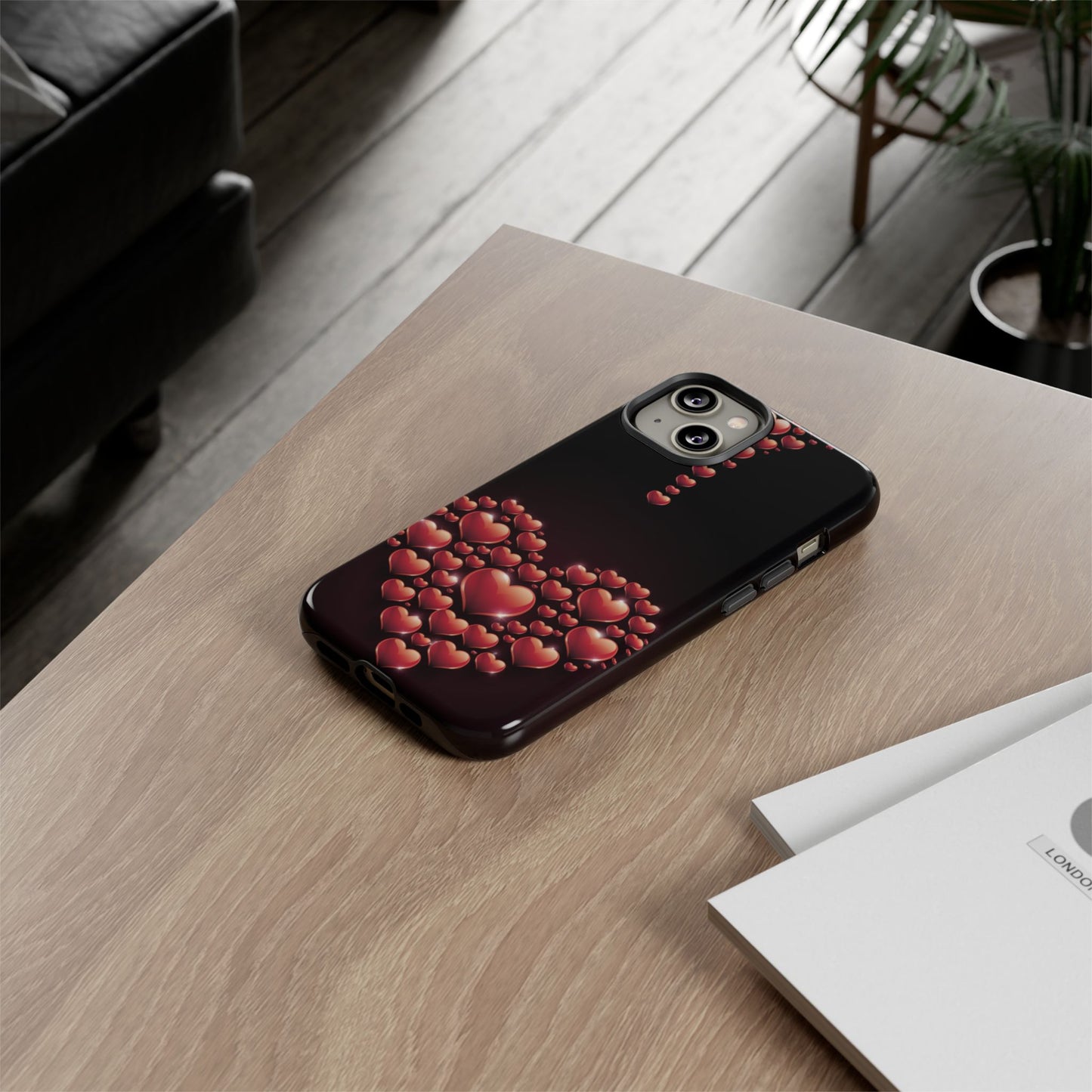 iPhone Case - Heart Made Out of Hearts Design