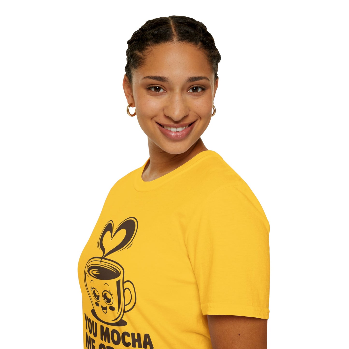 You Mocha Me Crazy Coffee Shirt • Funny Coffee Pun Tee • Cute Café Lover Gift for Her & Him • Coffee Addict Humor T‑shirt