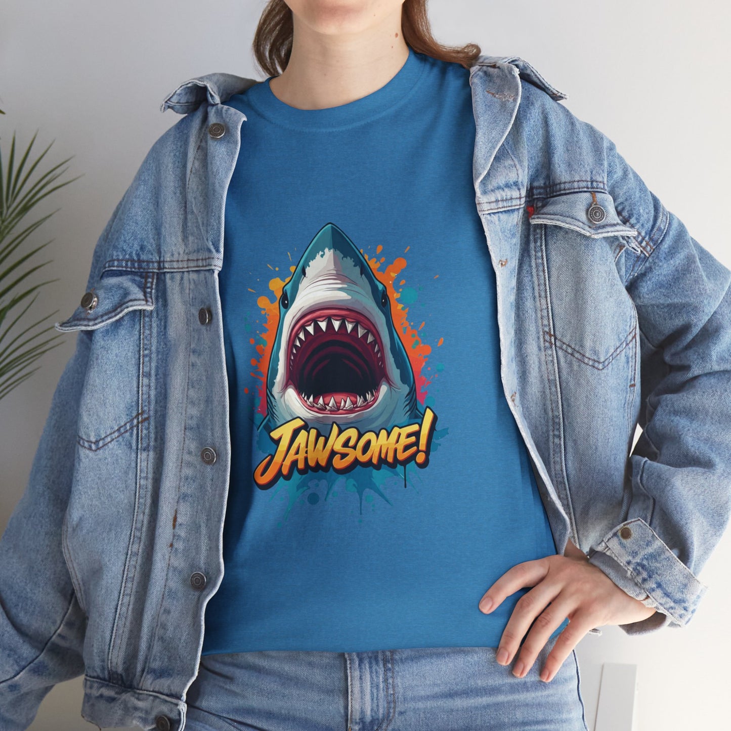 Jawsome Shark Graphic Tee | Fun Ocean Shark T-Shirt, Summer Beach Shirt, Shark Lover Gift, Trending Shark Week Apparel, Cute Marine Life Tee