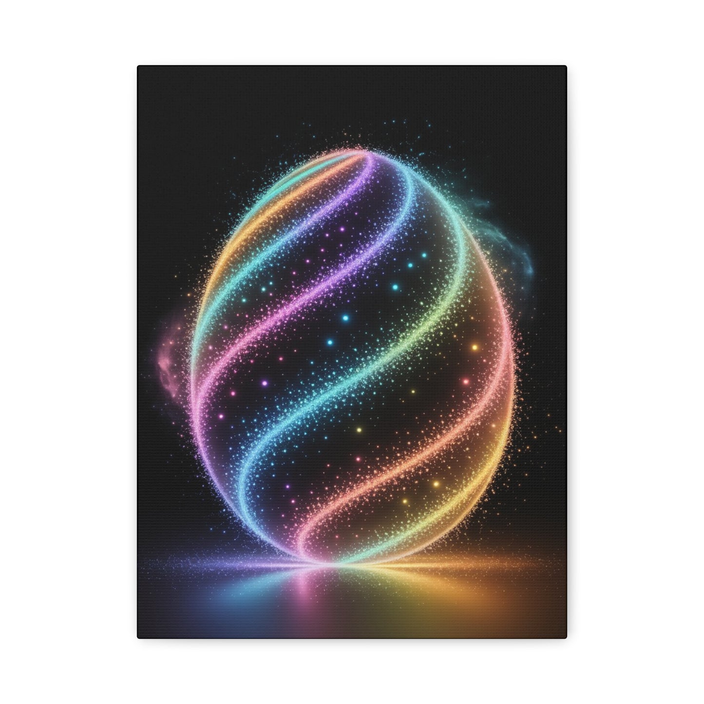 Colorful Swirl Canvas Art Easter Egg Art Easter Canvas Easter Decor