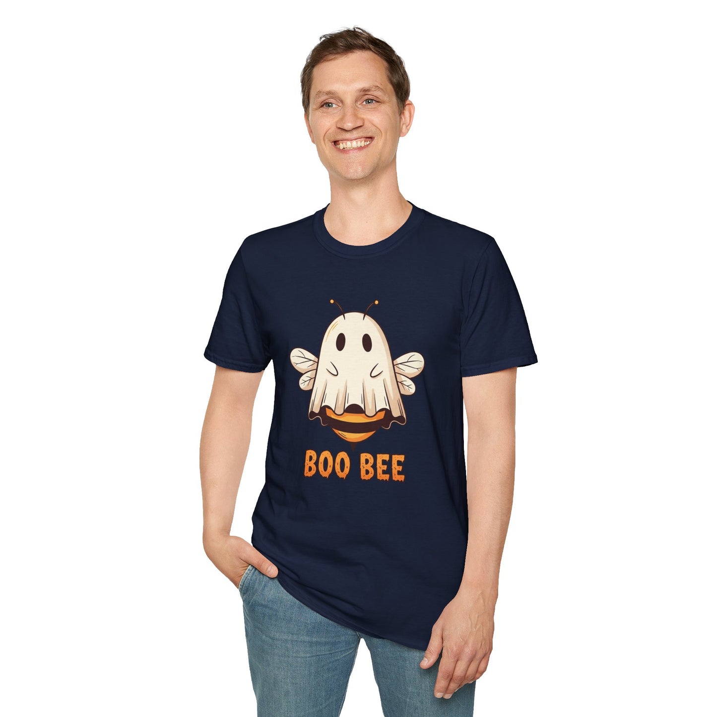 Funny Boo Bee Halloween Shirt – Cute Ghost Bee Costume Tee, Spooky Season Pun Shirt, Bee Lover Gift, Fall T-Shirt, Unisex Sizes