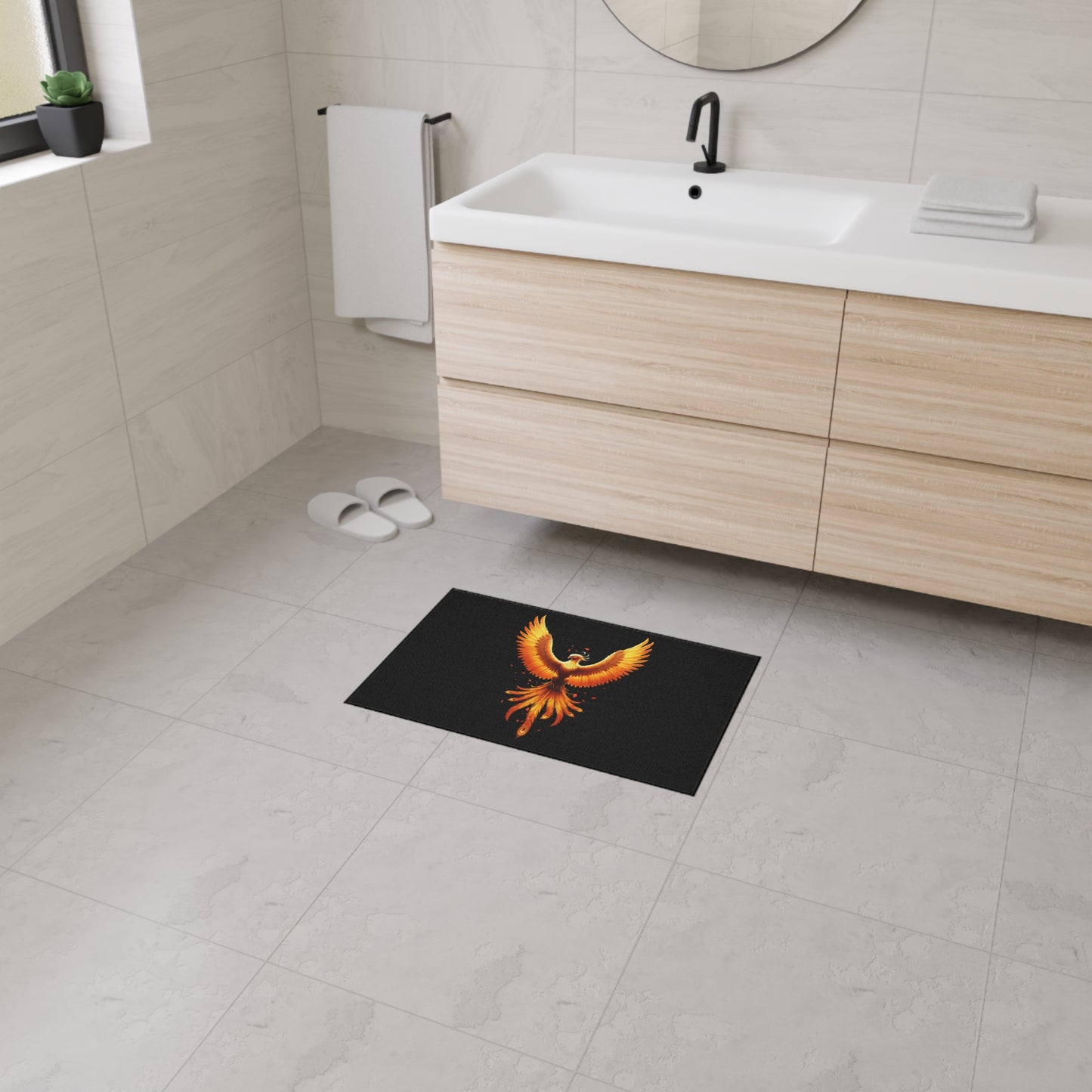 Phoenix Fire Floor Mat Welcome Mat for Home & Office Decor Fire Bird Door Mat Phoenix Welcome Mat Home Decor