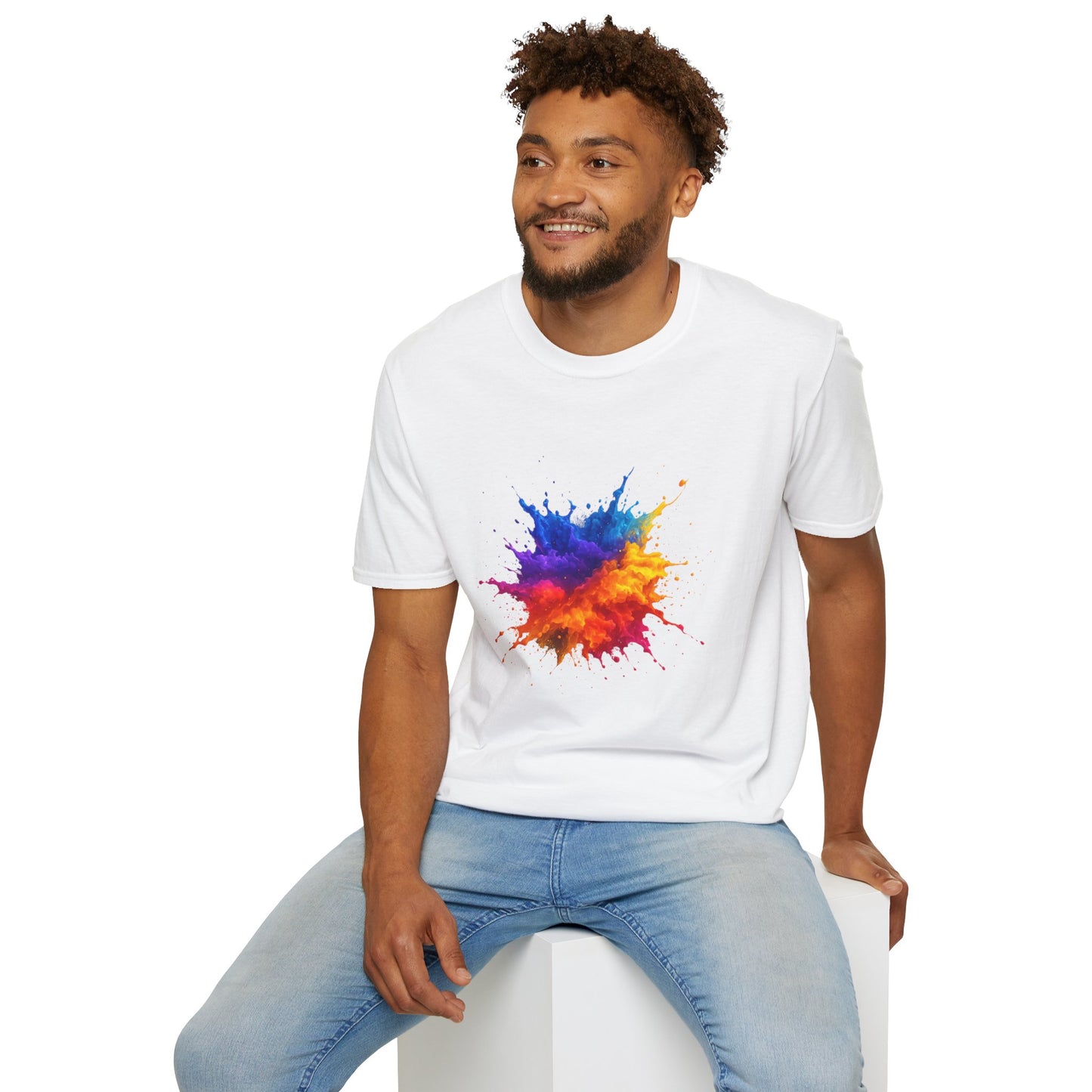 Color Burst Paint Splash Shirt – Vibrant Abstract Art Tee for Creatives & Color Lovers Colorful Apparel