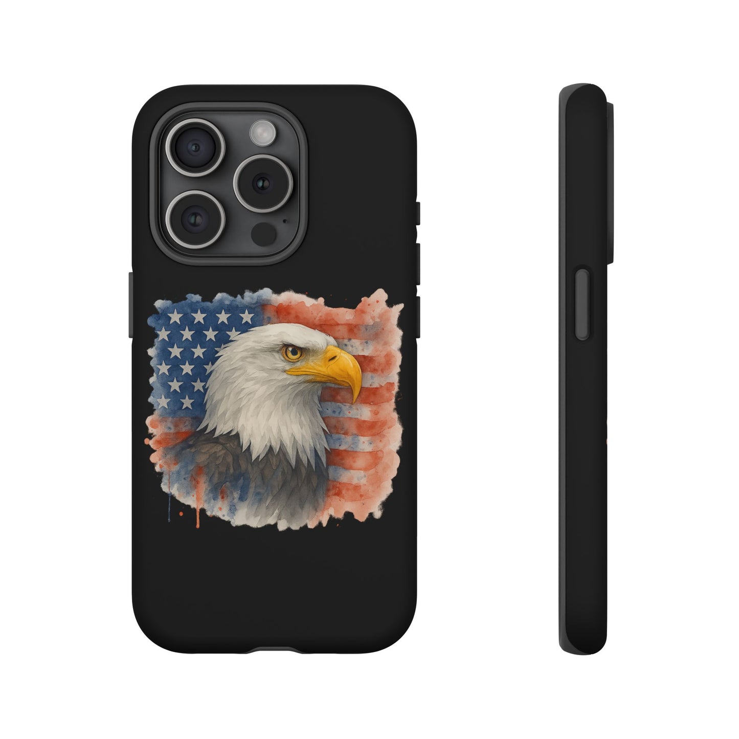 Patriotic Eagle Phone Case for iPhone - Tough Cases with American Flag Design 4th of July Case Memorial Day Veteran's Day