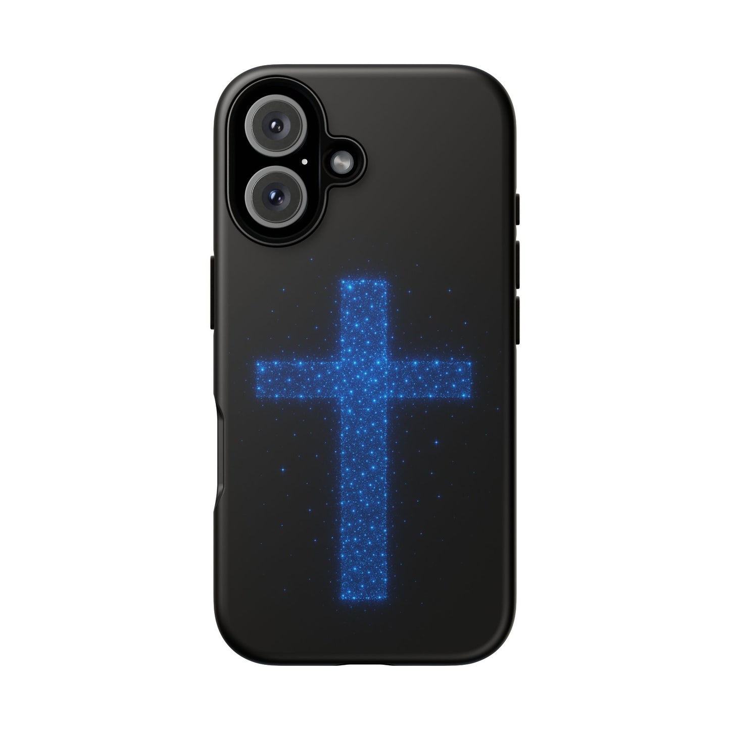 iPhone Case - Bioluminescent Cross Design Christian Phone Case Spiritual iPhone Case Gift for Believers