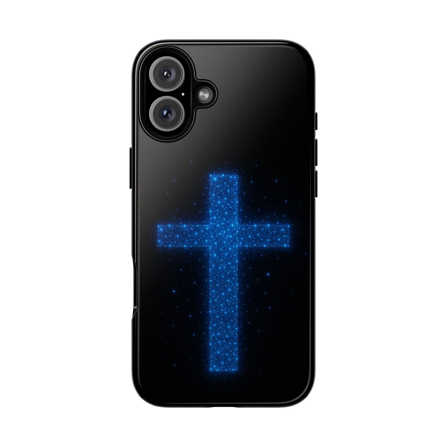iPhone Case - Bioluminescent Cross Design Christian Phone Case Spiritual iPhone Case Gift for Believers