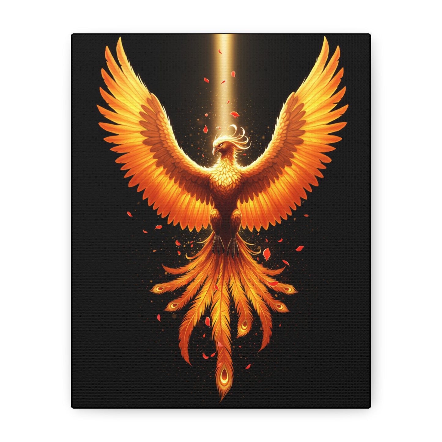 Phoenix Canvas Firebird Art Fire Bird Decor Modern Home Decor Legendary Bird Art