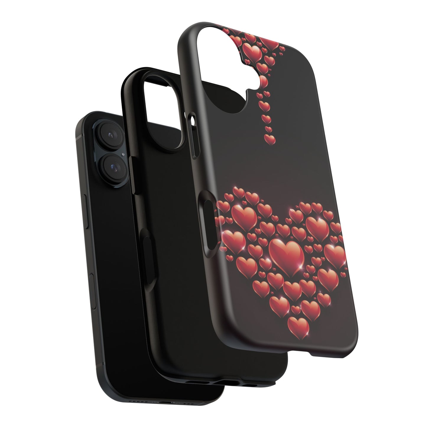 iPhone Case - Heart Made Out of Hearts Design
