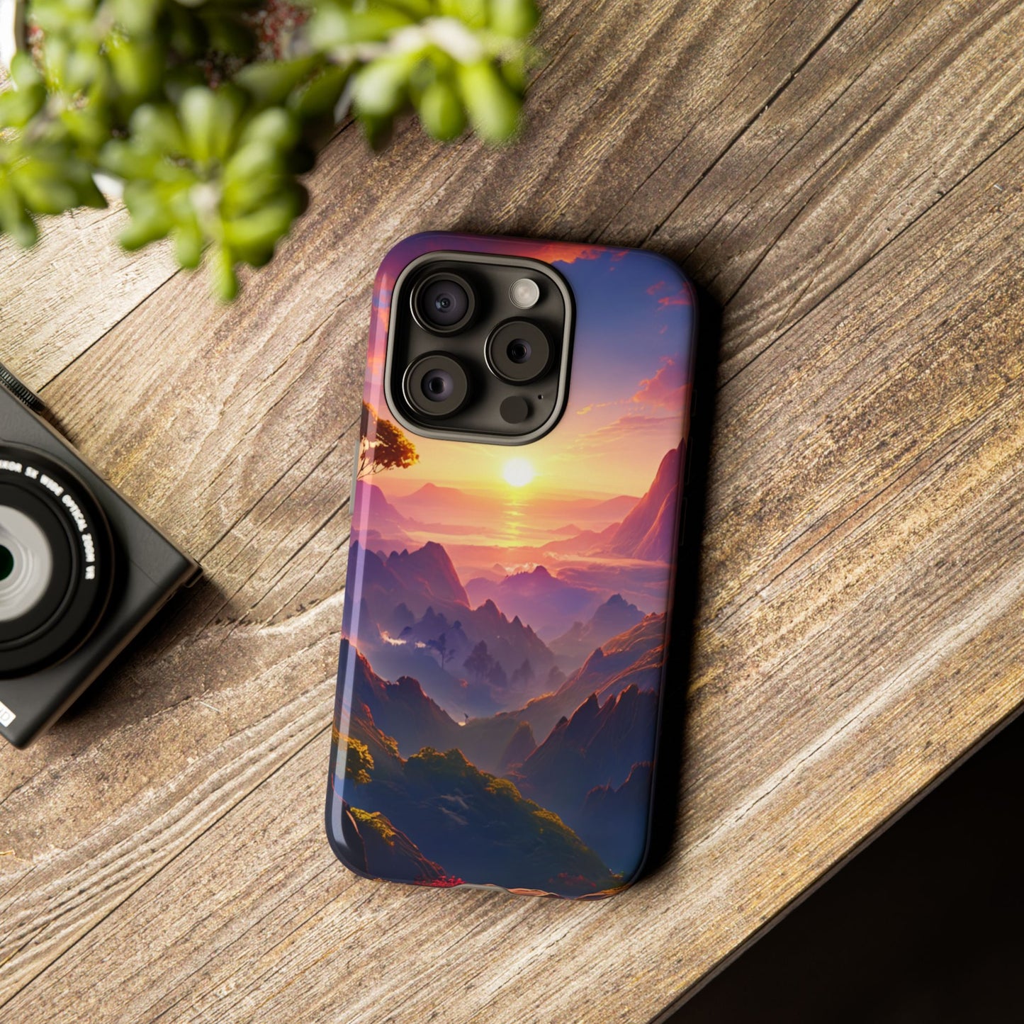 iPhone Tough Case - Artistic Sunset Landscape