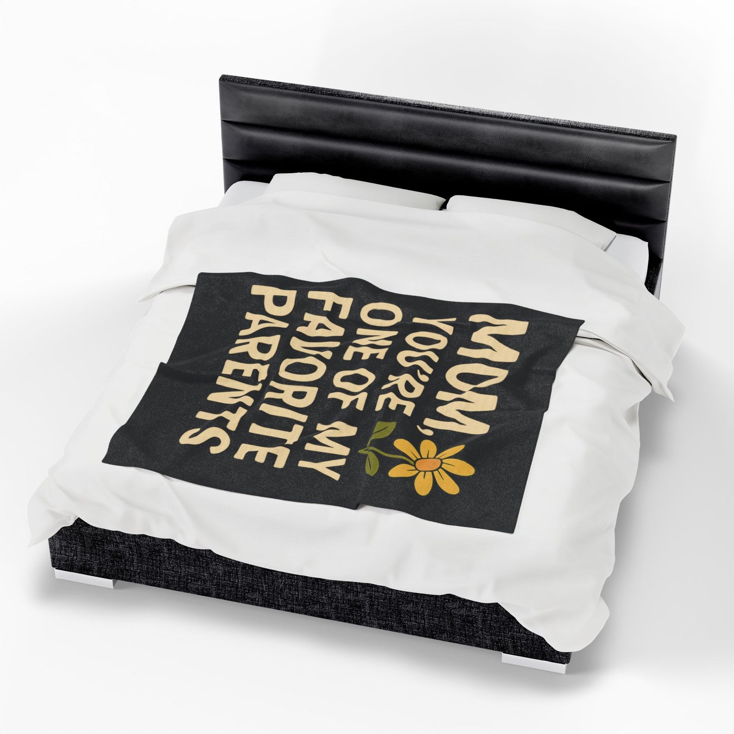 Velveteen Plush Blanket - Mom You're One of My Favorite Parents Mother's Day Throw Blanket Mom Decor