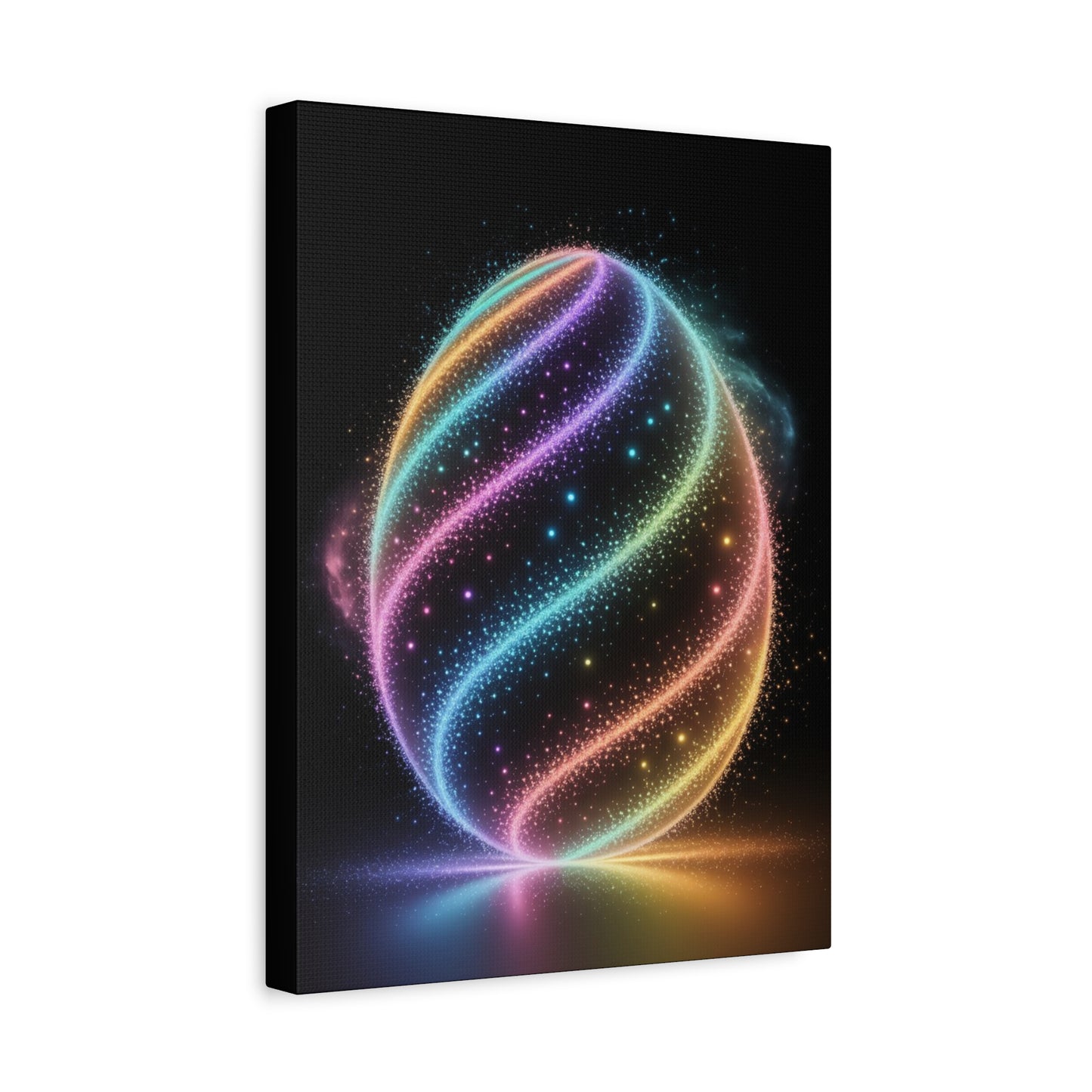 Colorful Swirl Canvas Art Easter Egg Art Easter Canvas Easter Decor